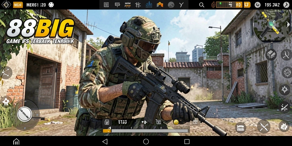 Screenshot gameplay 88BIG yang menampilkan aksi menembak intens.