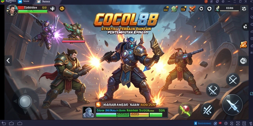 Gameplay COCOL88 yang mendebarkan dengan pertempuran strategi.