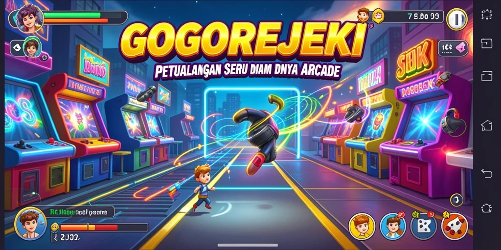 Tampilan gameplay menarik dari GOGOREJEKI dengan tantangan seru.