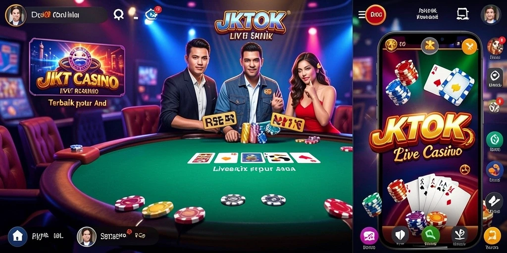 Tangkapan layar permainan Live Casino JKTOK yang menarik dan interaktif.
