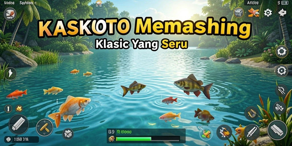 Screenshot gameplay KASKUSTOTO menunjukkan aksi memancing yang mendebarkan.