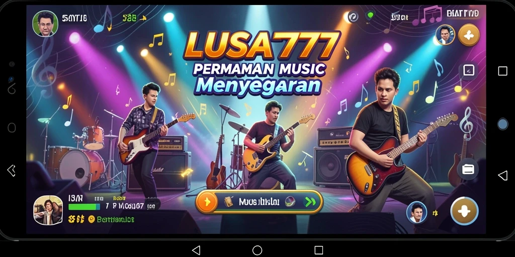 Tampilan gameplay LUSA777 dengan berbagai pilihan lagu menarik.