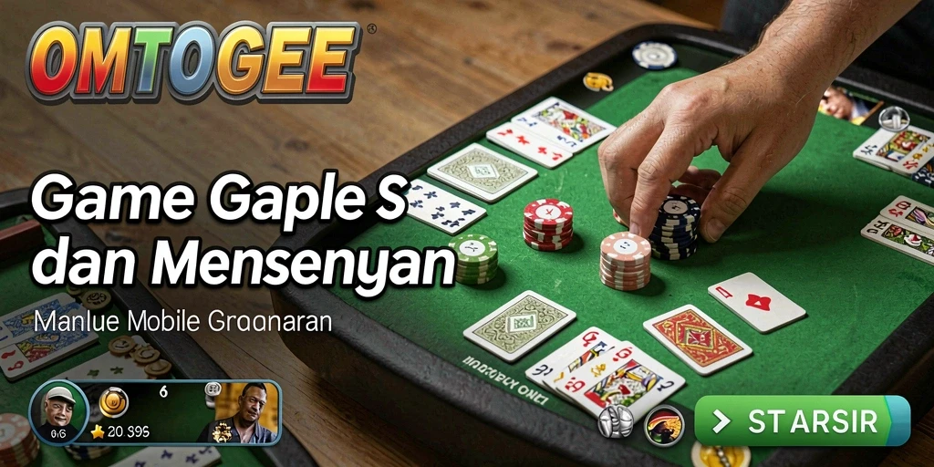 Screenshot gameplay Gaple yang menampilkan suasana kompetitif.
