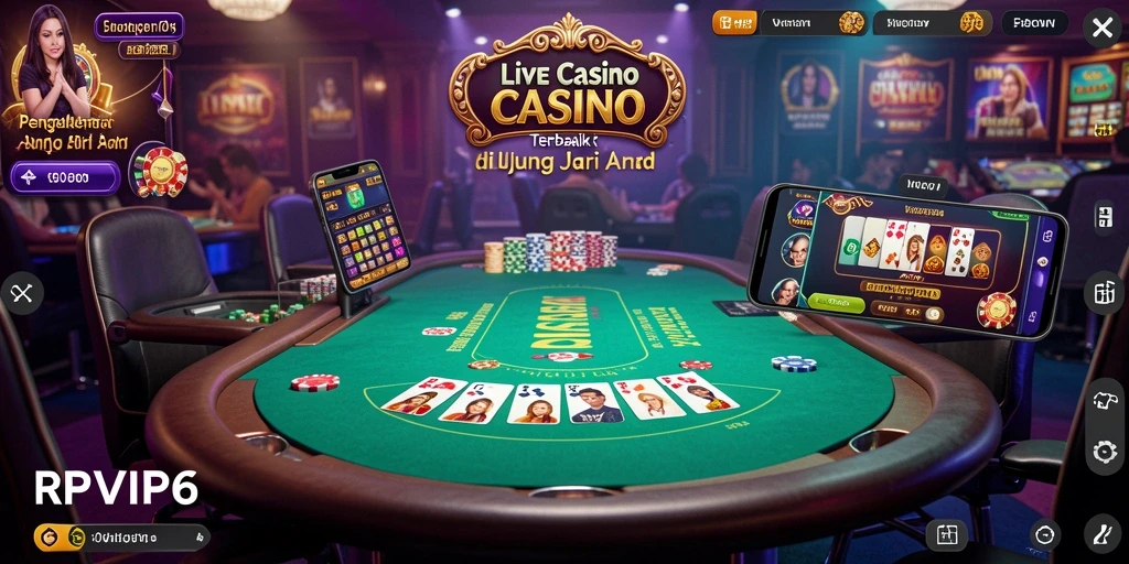 Tampilan gameplay RPVIP6 dengan dealer live yang interaktif.