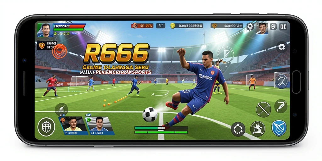 Tampilan menarik dari gameplay <strong>RR666</strong> saat pertandingan olahraga berlangsung.