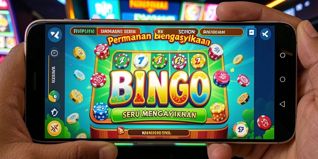 Tampilan gameplay Bingo yang seru di RVIP3.