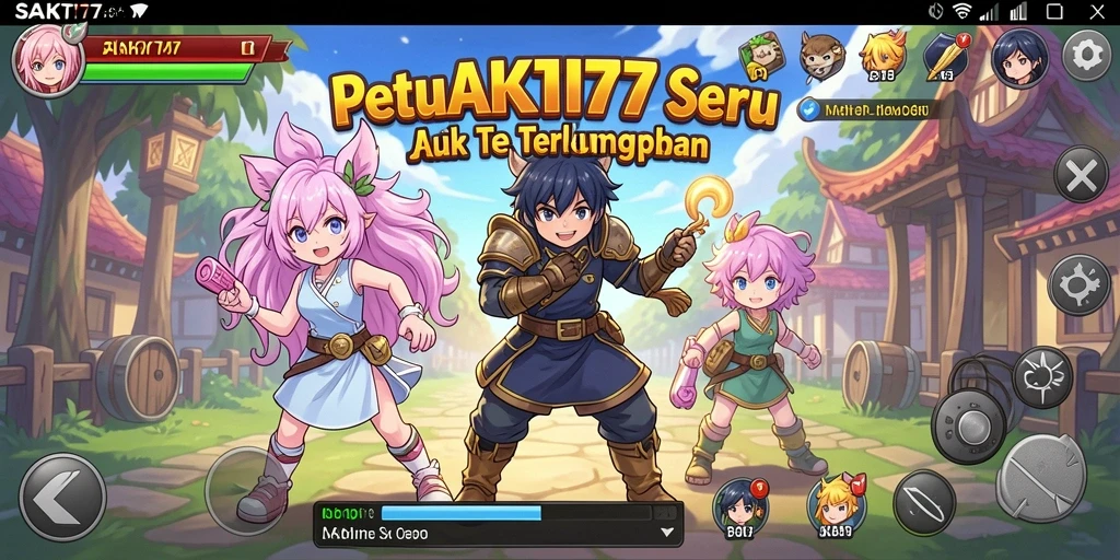 Tangkapan layar utama SAKTI77 menampilkan aksi pertarungan karakter anime yang mendebarkan.
