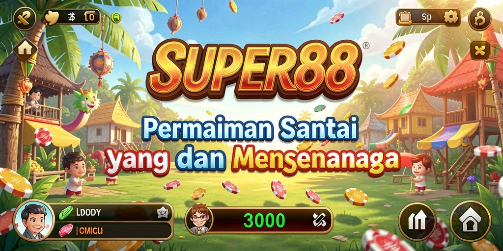 Tampilan menawan dari gameplay SUPER88 yang seru dan menyenangkan.