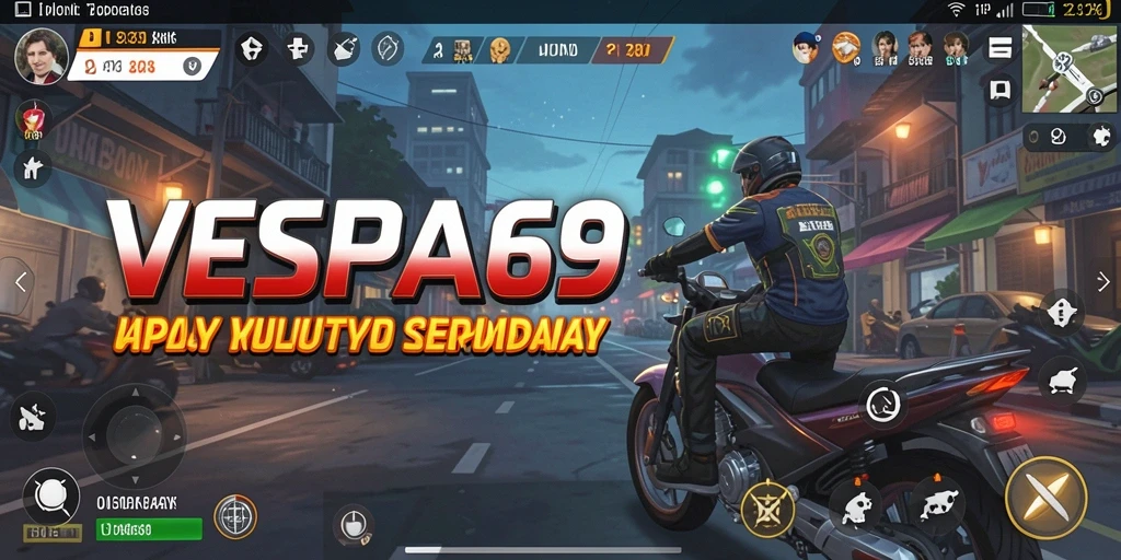 Tampilan layar utama aplikasi VESPA69 dengan fitur-fitur Utility.